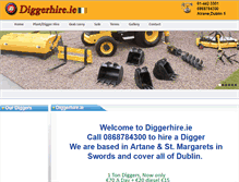 Tablet Screenshot of diggerhire.ie